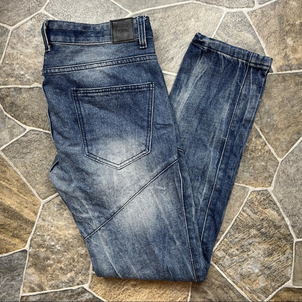TrillNation Distressed Acid Wash Jeans